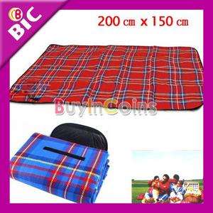   150 Waterproof Red And Blue Outdoor Beach Camping Mat Picnic Blanket