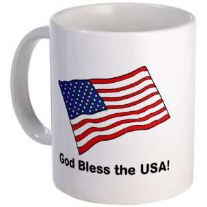  Patriot Coffee Mug   God Bless the USA 