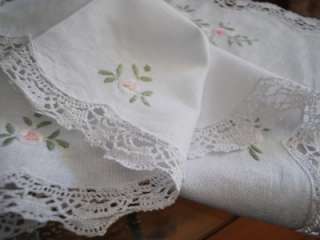 Hand Embroidery Crochet Lace Table Runner 40x114cm  