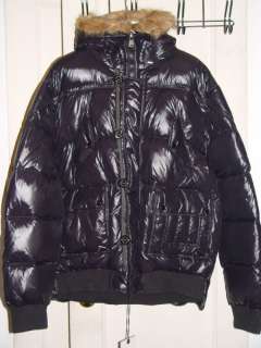 Mens Smoke Rise Bubble Down Goose Feathers Jacket Coat Hood Fur Black 