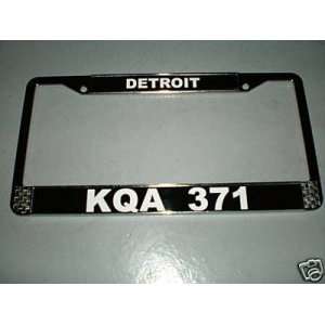  Detroit KQA 371 Metal Police License Frame Call Sign 
