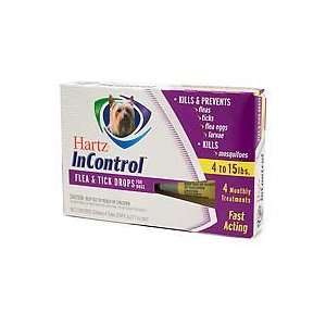  Hartz InControl Topical for Dogs and Puppies Weighing 4 15 