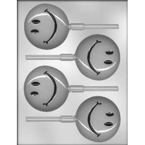  CK Products 3 Inch Smiley Face Sucker Chocolate Mold 