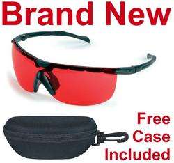 Yellow/Red Lens Shooting Safety Glasses with Case,New  