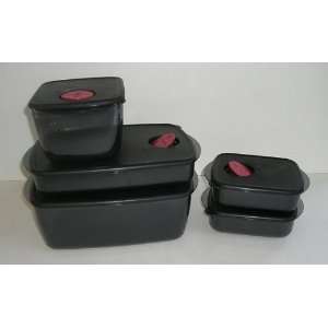  Tupperware Vent Rock N Serve Large Microwave Containers 