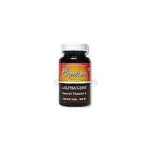  Carlson Labs D Alpha Gems Natural Vitamin E, 400 IU 120 