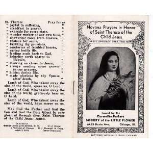  Novena Prayers in Honor of Saint Therese of the Child 