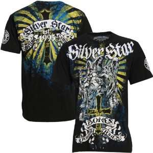  Silver Star Black Radiance Premium T shirt: Sports 