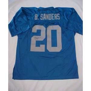Barry Sanders Hand Signed Autographed Detroit Lions Official Mitchell 