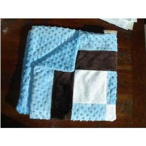  Blue Bubbles & Chocolate : BBDNY : Baby Blanket: Home 
