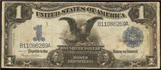   BILL SILVER CERTIFICATE EAGLE NOTE Fr 233 OLD PAPER MONEY  