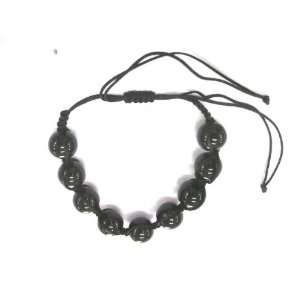  Shamballa Hip Hop Style Nine Black Onyx Beads Arts 