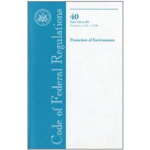 Code of Federal Regulations, Title 40, Protection of Environment, Pt 