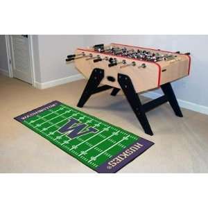 Washington Huskies Football Field Runner Area/Throw Rug/Carpet:  
