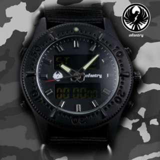 AVIGATOR New Mens Sport Military Watch Black NATO Strap  