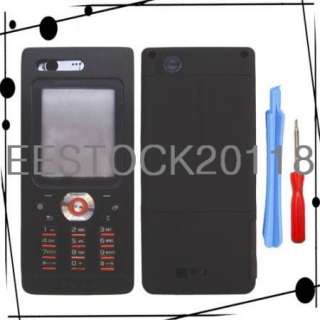 Black Full Housing Case Cover for Sony Ericsson W880 W880i  