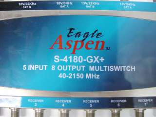 Eagle Aspen S 4180 GX+ 5 Input 8 Output Multiswitch 40 2150MHz  