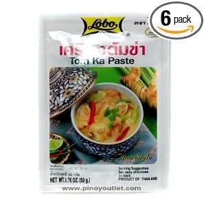 Tom Ka Paste Thai Style (Pack of 6) Grocery & Gourmet Food