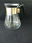  Pyrex Glass Coffee Pot Carafe GOLD STARBURST ATOMIC 6 CUP