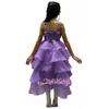 Purple Rosette Pageant Wedding Flower Girls Dress Long Gown Size 3 12 