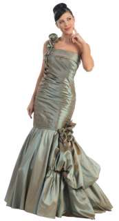   One Shoulder Mermaid Prom Party Homecoming Dress XS S M L XL 1XL 2XL
