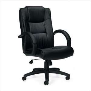  Offices To Go Leather Executive Chair, Black