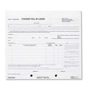 Bill of Lading Short Form, 8 1/2 x 7, Four Part Carbonless, 250 Forms 