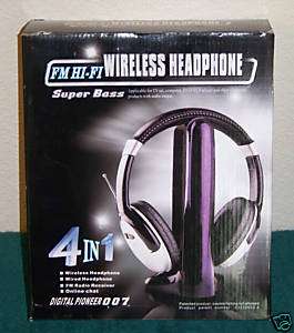 Wireless 108 MHz Headphones (90’ Range) – Super Bass  