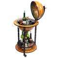 Wood 16th Century Style Globe Bar with Wine Rack Holder  Overstock 