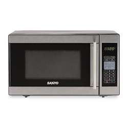   Stainless Steel/ Black Countertop Microwave Oven  Overstock