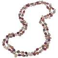   Multi colored FW Pearl 56 inch Necklace (7.5 8.5 mm)  