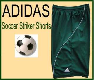 NEW Mens ADIDAS Green Soccer CLIMALITE Striker SHORTS M  