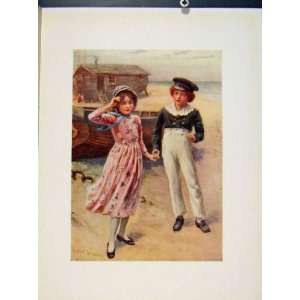  David And Little Emly From Dickens By Harold Copping: Home 