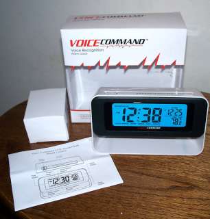 Voice Command VOICE RECOGNITION ALARM CLOCK   NIB!  