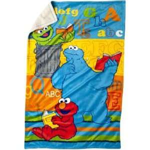  Sesame Street ABC Plush Toddler Blanket: Home & Kitchen