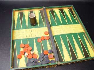 Vintage Milton Bradley Checkers And Backgammon Set  