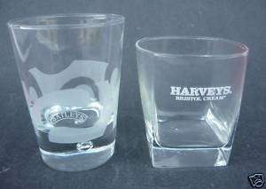 BAILEYS IRISH CREAM GLASS HARVEYS BRISTOL GLASS ROCK  