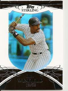 2010 Dave Winfield Topps Sterling Card 18/50  