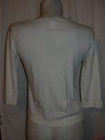   ~SOBLUE SIGRID OLSEN Cream Beige 3/4 Sleeve Shirt Top Size M Medium