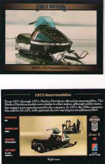   Davidson 1975 Snowmobiles 398cc Harley Engines Free Ship Rare Find NEW