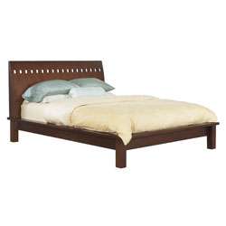 Veneto Spice King size Platform Bed  Overstock