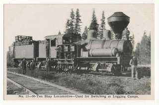 90 Ton Shay Locomotive   McCloud River Lumber Company   Railroad 