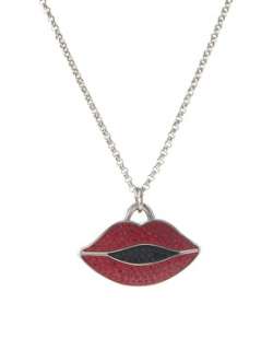   NIB Marc by Marc Jacobs MBM7042 Watch Necklace Red Lips Pendant  