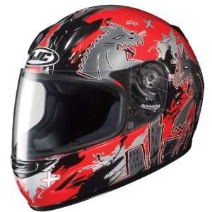  HJC CL Y Youth Kids Youth Katzilla Motorcycle Helmet Red 