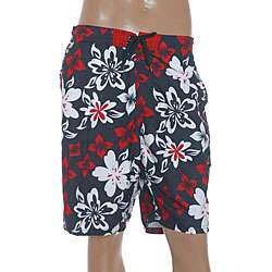 Mad Iguana Mens Hawaiian Print Cargo Boardshorts  