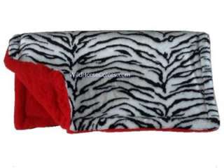 ZEBRA / RED Western Fleece Saddle Pad Blanket 32x 32..Made in 