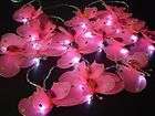 Pink Butterfly AA Battery Power LED Fairy Light String