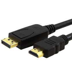   foot Black Display Port to High Speed HDMI M/ M Cable  