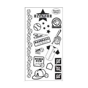 Paper Company Clear Stamps 4X8 Sheet   Baseball Baseball  