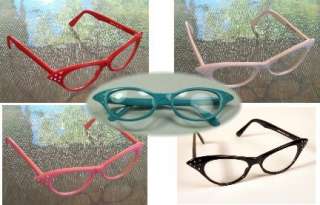 Ladies 50s Cat Eye Cateye Glasses You Choose Color NEW  